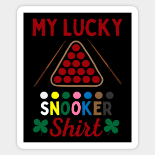 My Lucky Snooker Tee Sticker